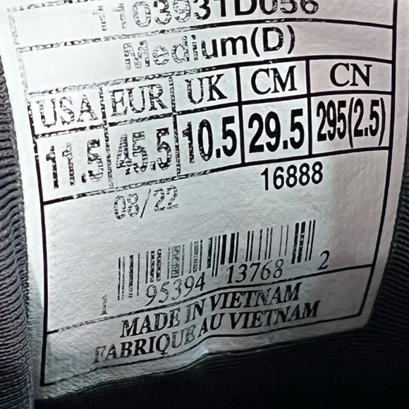 Brooks Ghost 15 Running Shoes. Men’s Size 11.5 Color Black - Picture 8 of 10